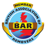 British Association of Removers BAR Member logo representing accredited removal and storage standards